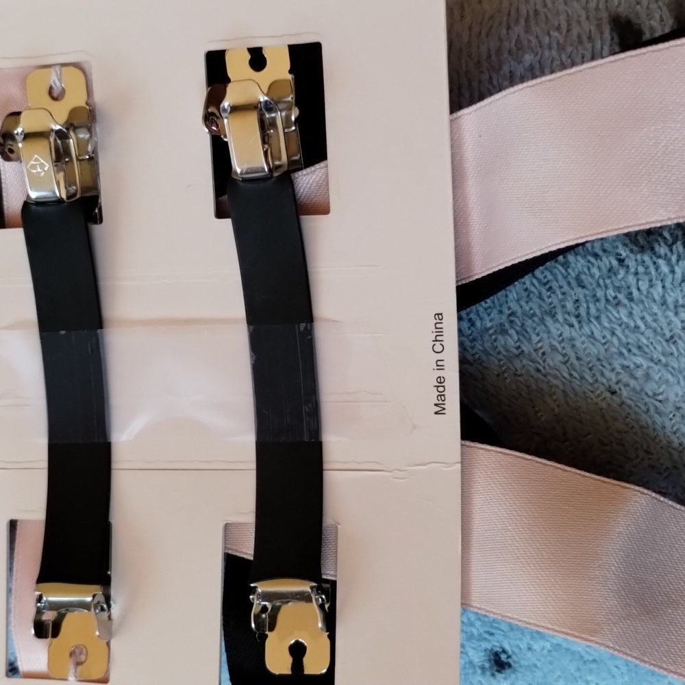 2ct Sincerly Jules Hair Pink & Black Bling Bow French Barrette Clips nwt - Picture 3 of 4